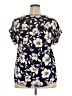 AUW Blue Short Sleeve Blouse Size 2X - photo 2