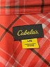 Cabela's Plaid Orange Long Sleeve Blouse Size L - photo 7