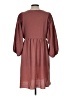 Everly 100% Polyester Solid Burgundy Casual Dress Size L - photo 2