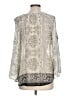 Les Serein 100% Polyester Ivory 3/4 Sleeve Blouse Size L - photo 2