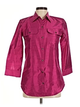 Lauren by Ralph Lauren 3/4 Sleeve Silk Top (view 1)