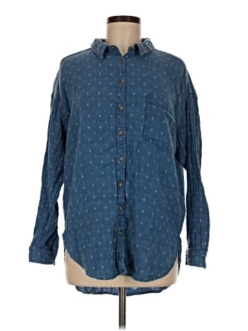 Pilcro Long Sleeve Button-Down Shirt (view 1)