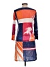 David Cline Graphic Orange Casual Dress Size L - photo 2