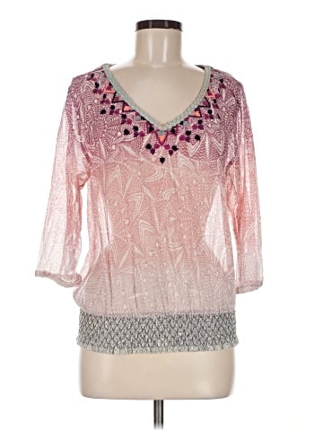 Akemi + Kin 3/4 Sleeve Blouse (view 1)