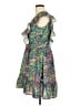 Kleid 100% Polyester Paisley Green Cocktail Dress Size L - photo 5