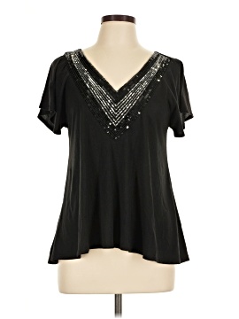 Fiona & Purple Short Sleeve Blouse (view 1)