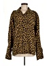 RE/DONE 100% Cotton Animal Print Gold Pullover Sweater Size M - photo 1