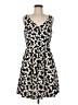 Taylor 100% Polyester Hearts Black Cocktail Dress Size 8 - photo 1