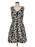 Taylor 100% Polyester Hearts Black Cocktail Dress Size 8 - photo 2
