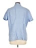 L.L.Bean 100% Linen Blue Short Sleeve Blouse Size L - photo 2