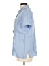 L.L.Bean 100% Linen Blue Short Sleeve Blouse Size L - photo 5