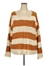Adora Stripes Brown Pullover Sweater Size 2X - photo 1