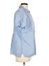 L.L.Bean 100% Linen Blue Short Sleeve Blouse Size L - photo 4
