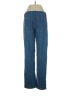 Basic Editions Chevron-herringbone Blue Jeans Size 4 - photo 2