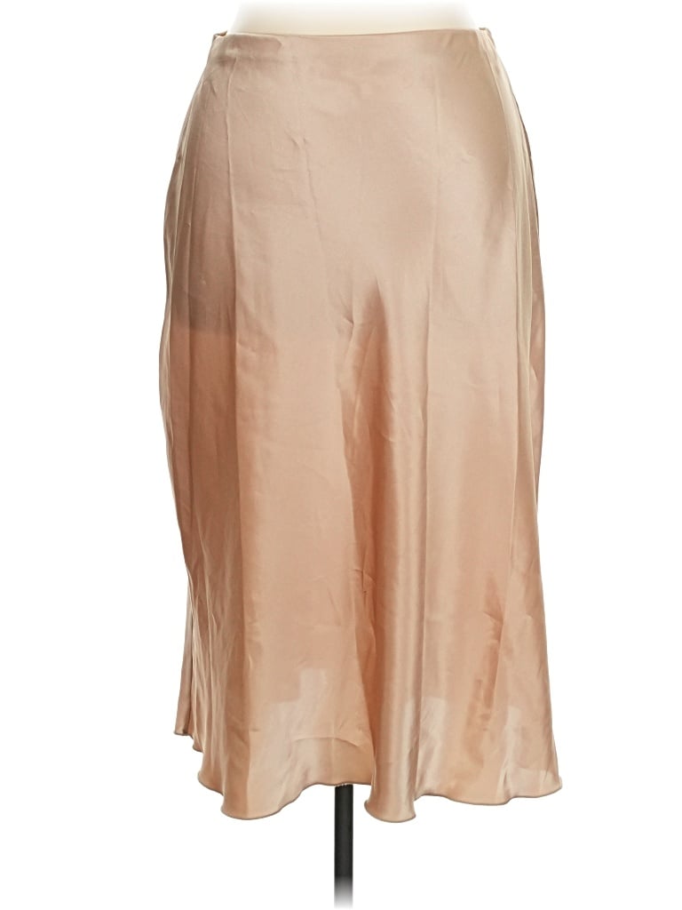 Pre-owned Nicole Miller Formal Skirt In Tan