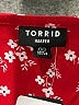 Torrid 100% Polyester Red Short Sleeve Blouse Size Med Plus (00) - photo 7
