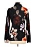 Context Floral Black Turtleneck Sweater Size L - photo 2