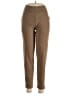 Lemite Solid Brown Casual Pants Size L - photo 1