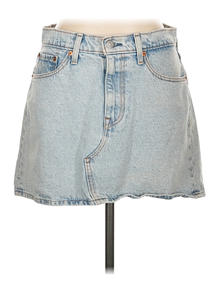 Pre-owned Levi's Denim Skirt In Blue