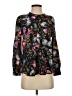 J.Crew Floral Black Long Sleeve Blouse Size XS - photo 1