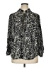 MICHAEL Michael Kors 100% Polyester Animal Print Black Long Sleeve Blouse Size 1X - photo 1