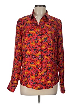 J.Crew Collection Long Sleeve Silk Top