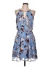 Miami 100% Polyester Floral Blue Casual Dress Size L - photo 1