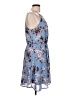 Miami 100% Polyester Floral Blue Casual Dress Size L - photo 4