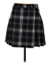 MNG Plaid Multi Color Black Casual Skirt Size S - photo 1
