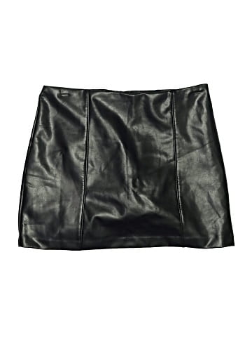 Abercrombie & Fitch Leather Skirt (view 1)