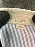 Ann Taylor LOFT 100% Cotton Ivory Long Sleeve Top Size XS - photo 4