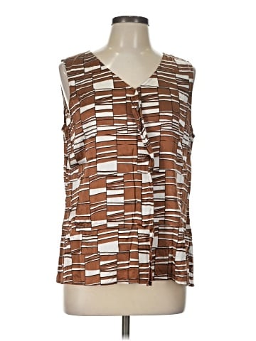 St. John Sleeveless Silk Top (view 1)