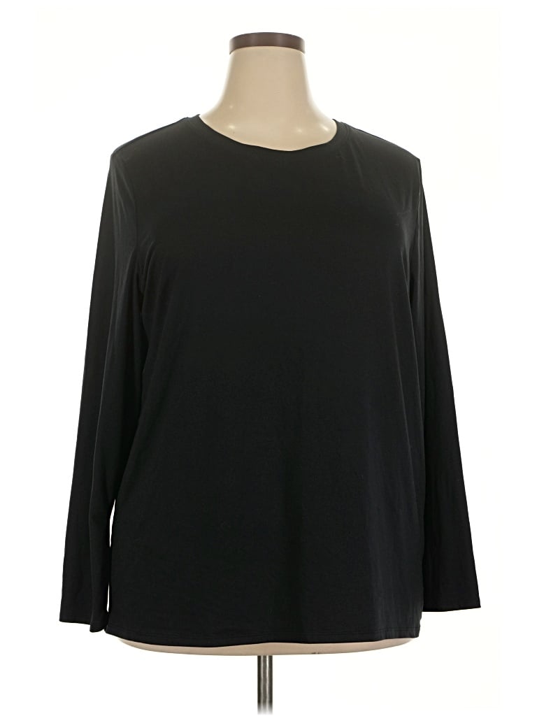 Pre-owned Skechers 3/4 Sleeve T-shirt In Black