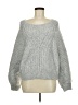 Free People Metallic Silver Pullover Sweater Size M - photo 1
