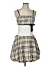 Assorted Brands Plaid Ivory Casual Dress Size L - photo 1
