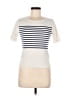 J.Crew Stripes Ivory Short Sleeve T-Shirt Size M - photo 1