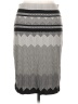 Max Studio Chevron-herringbone Gray Casual Skirt Size L - photo 1