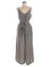H&M 100% Polyester Checkered-gingham Gray Jumpsuit Size M - photo 1