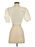 o.p.t 100% Cotton Ivory Short Sleeve Blouse Size S - photo 2