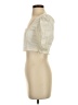 o.p.t 100% Cotton Ivory Short Sleeve Blouse Size S - photo 5