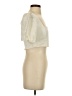 o.p.t 100% Cotton Ivory Short Sleeve Blouse Size S - photo 4