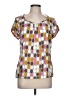 Boden Polka Dots Brown Short Sleeve Blouse Size 10 - photo 1