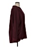 Express 100% Polyester Burgundy Long Sleeve Blouse Size XL - photo 4