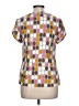 Boden Polka Dots Brown Short Sleeve Blouse Size 10 - photo 2