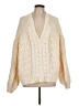 Pol 100% Polyester Ivory Pullover Sweater Size L - photo 1