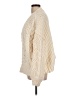Pol 100% Polyester Ivory Pullover Sweater Size L - photo 5