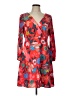J.Crew 100% Viscose Print Red Cocktail Dress Size 10 - photo 1