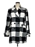Allegra K 100% Polyester Checkered-gingham Gray Coat Size XL - photo 1