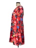 J.Crew 100% Viscose Print Red Cocktail Dress Size 10 - photo 6