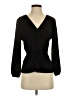 J.Crew 100% Polyester Black Long Sleeve Blouse Size 4 - photo 1